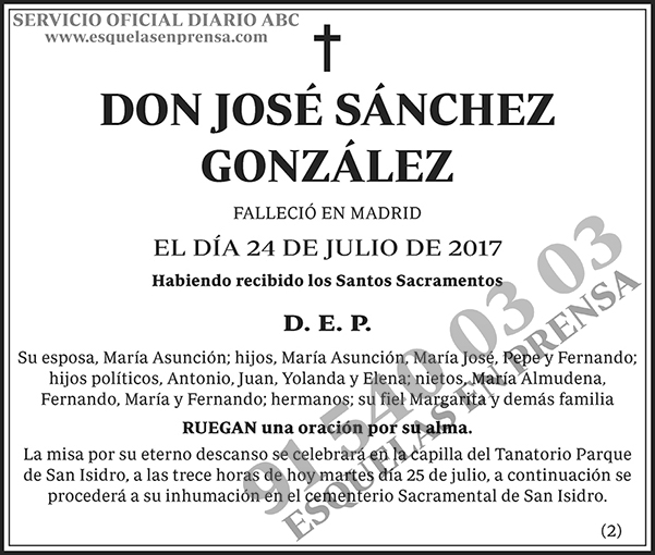 José Sánchez González